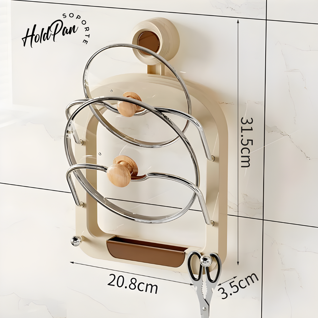 HoldPan | Soporte a presión de Tapas y Utensilios de cocina