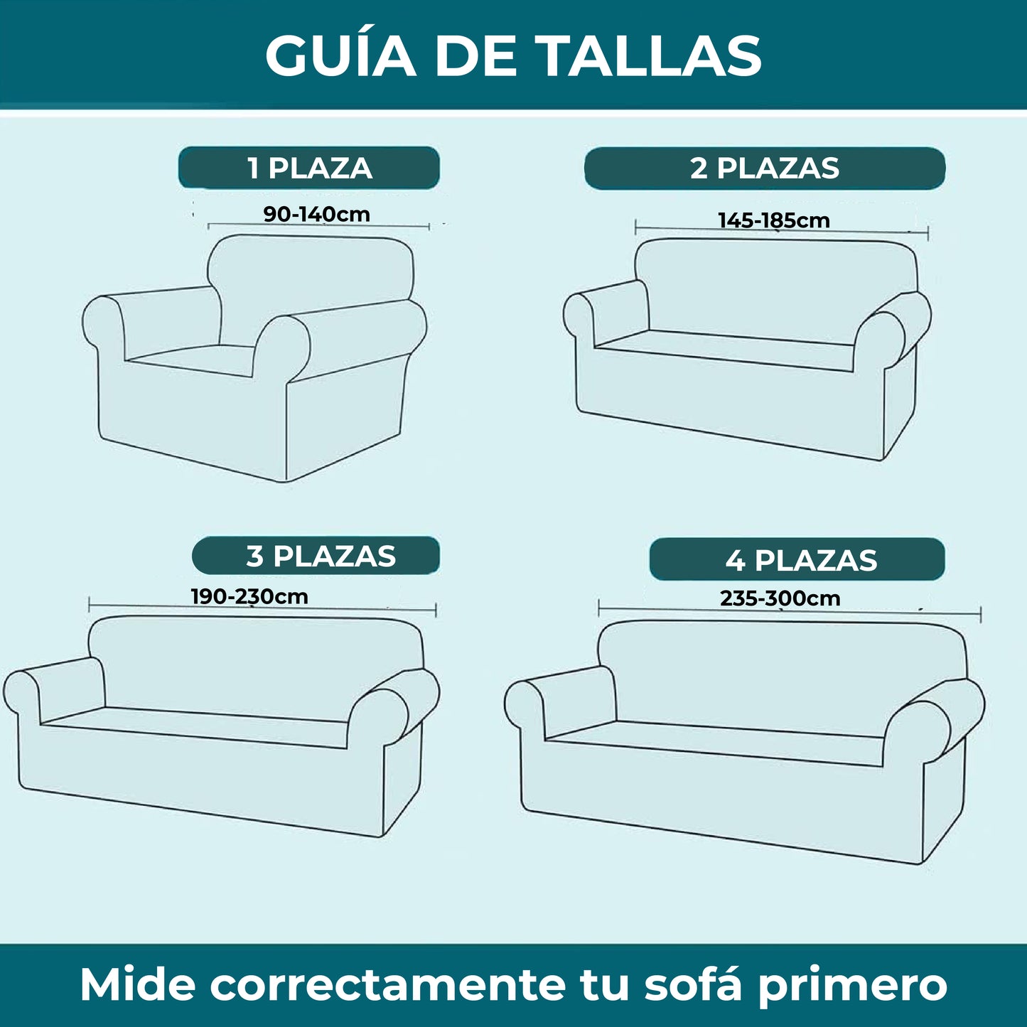 ElegantSofa - Funda de sofá premium adaptable