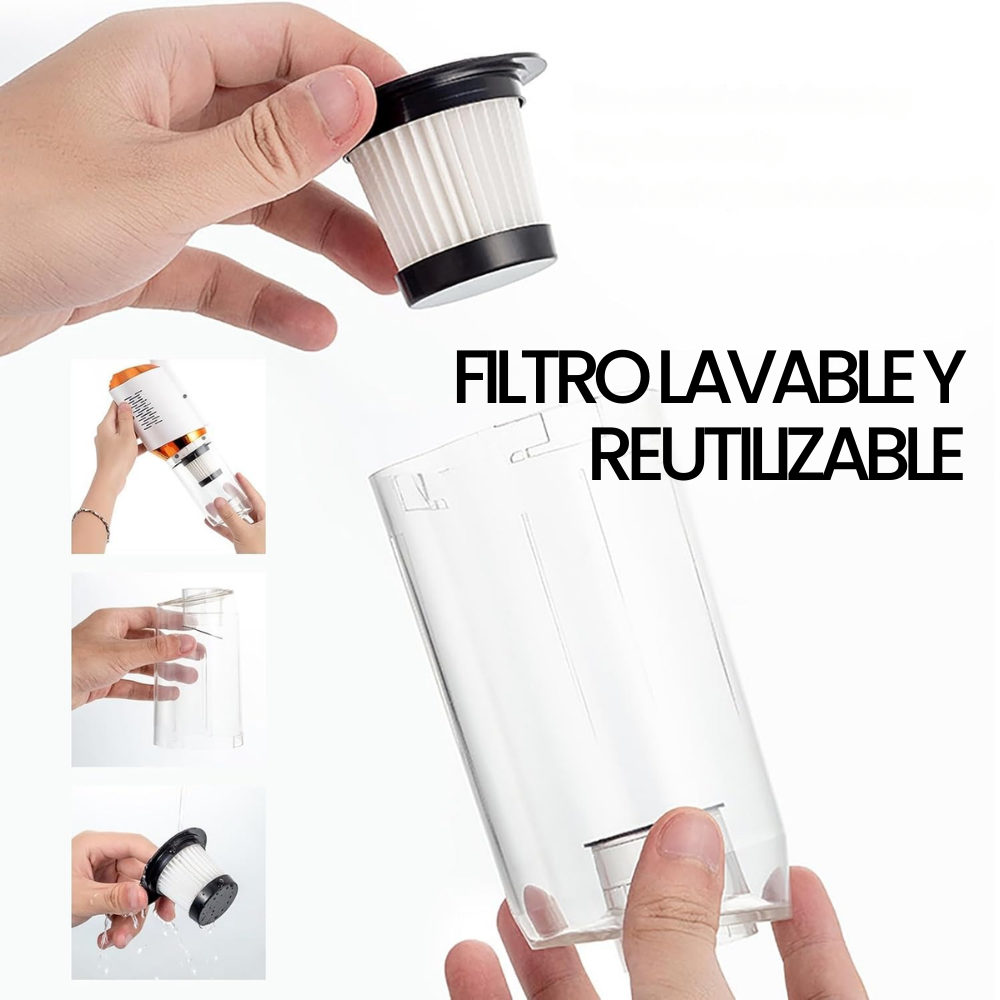 Turbo: Aspirador inalámbrico de alta potencia