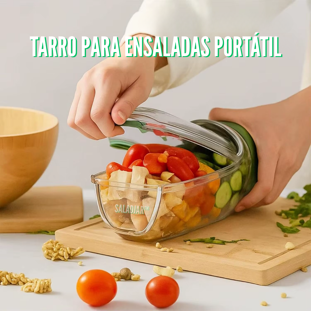 SaladJar: Tarro para ensaladas portátil