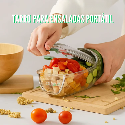 SaladJar: Tarro para ensaladas portátil
