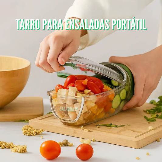 SaladJar: Tarro para ensaladas portátil