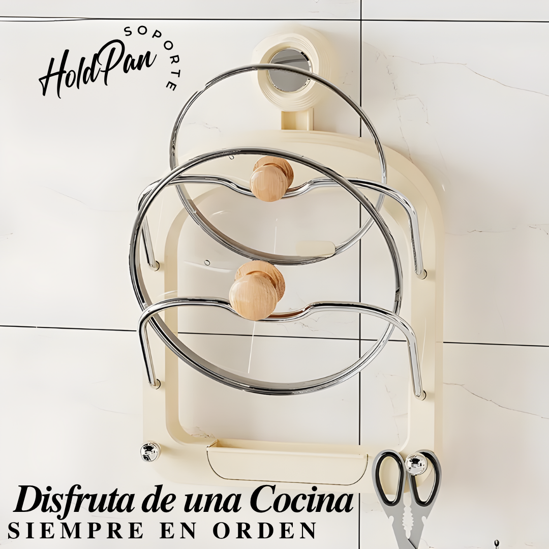 HoldPan | Soporte a presión de Tapas y Utensilios de cocina