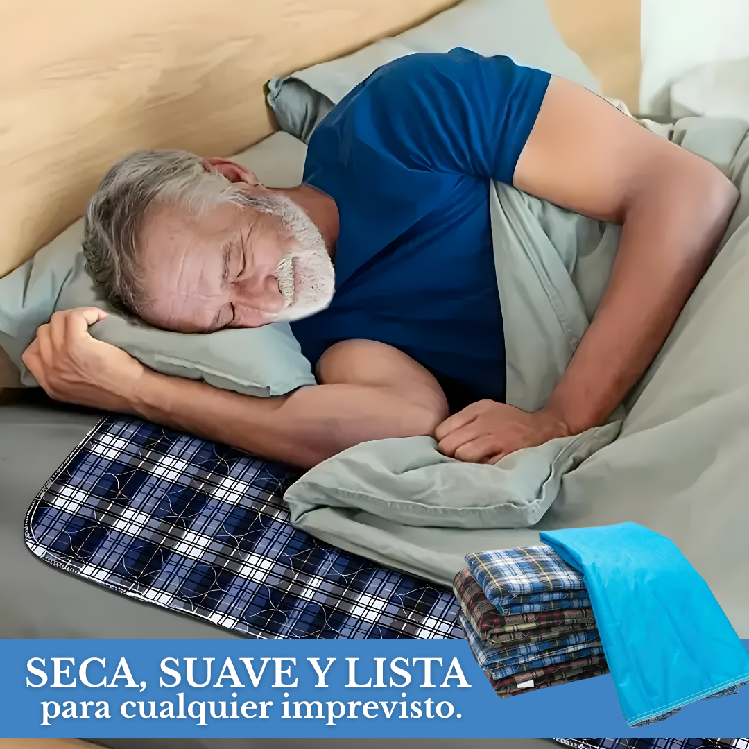 DryBed | Almohadilla de pañal impermeable y lavable para cama