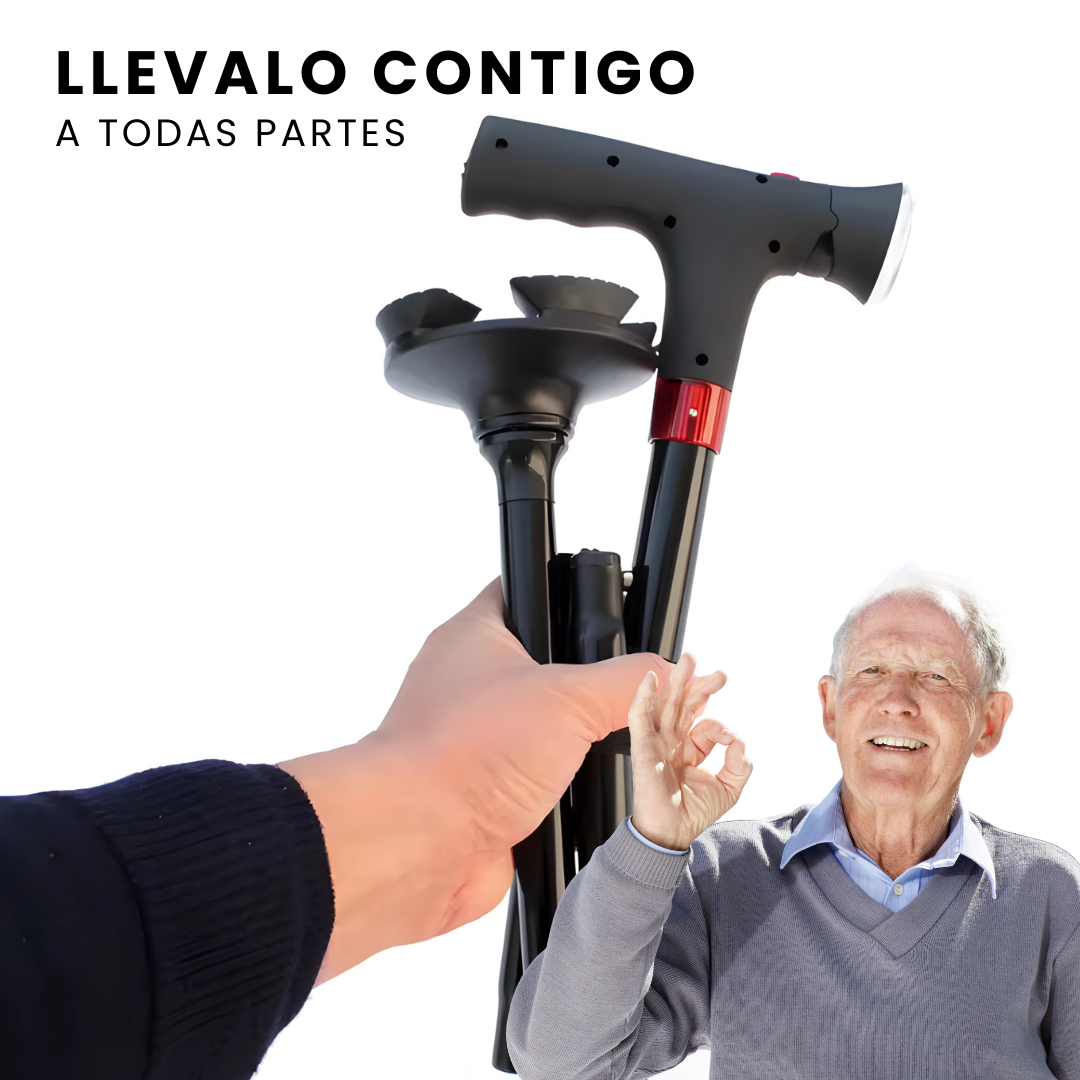 WalkBuddy: Bastón plegable multifunción
