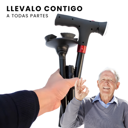 WalkBuddy: Bastón plegable multifunción