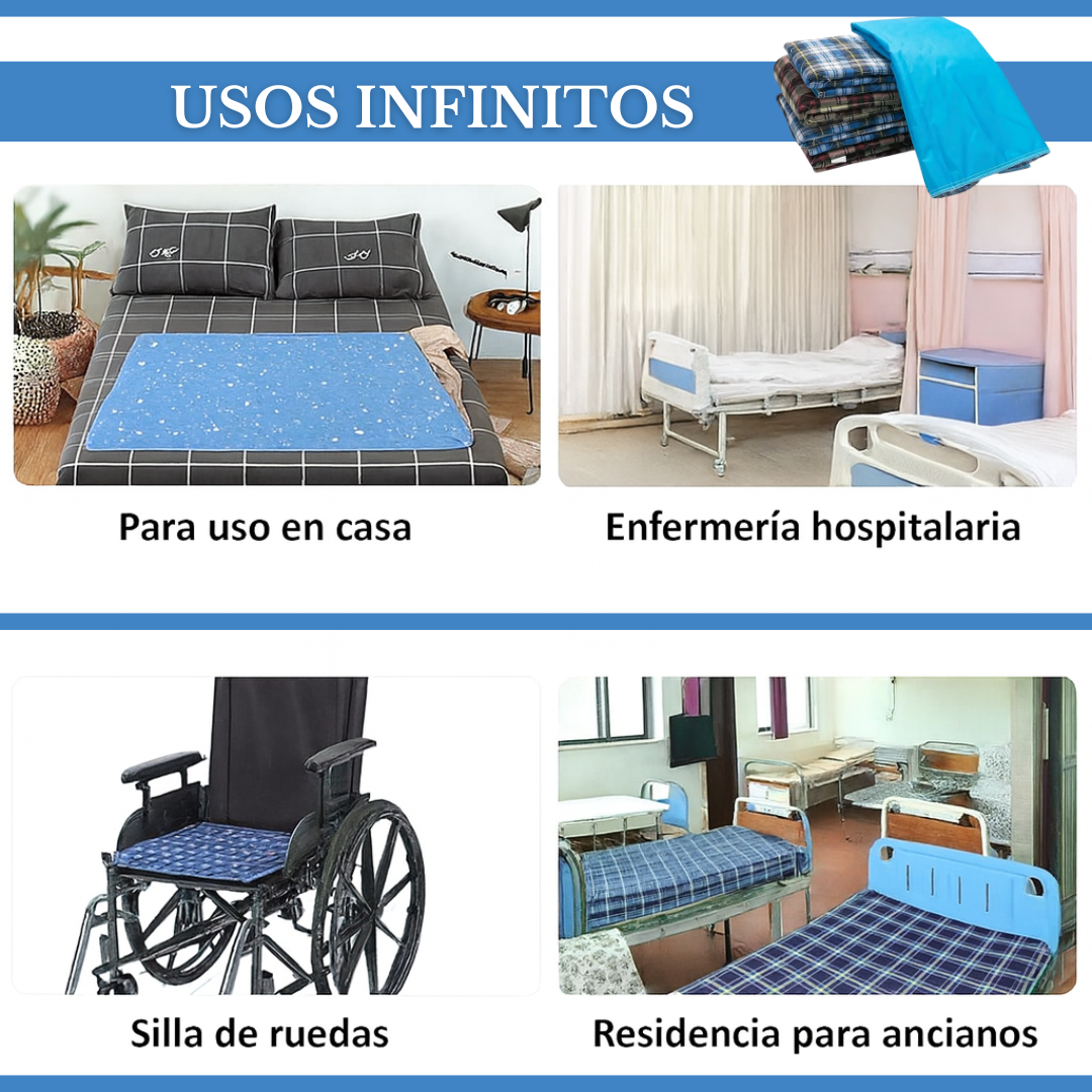 DryBed | Almohadilla de pañal impermeable y lavable para cama