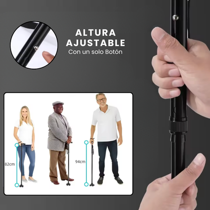 WalkBuddy: Bastón plegable multifunción