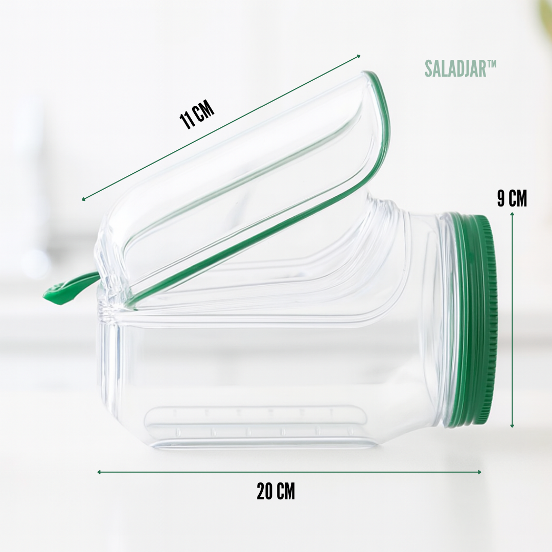 SaladJar: Tarro para ensaladas portátil
