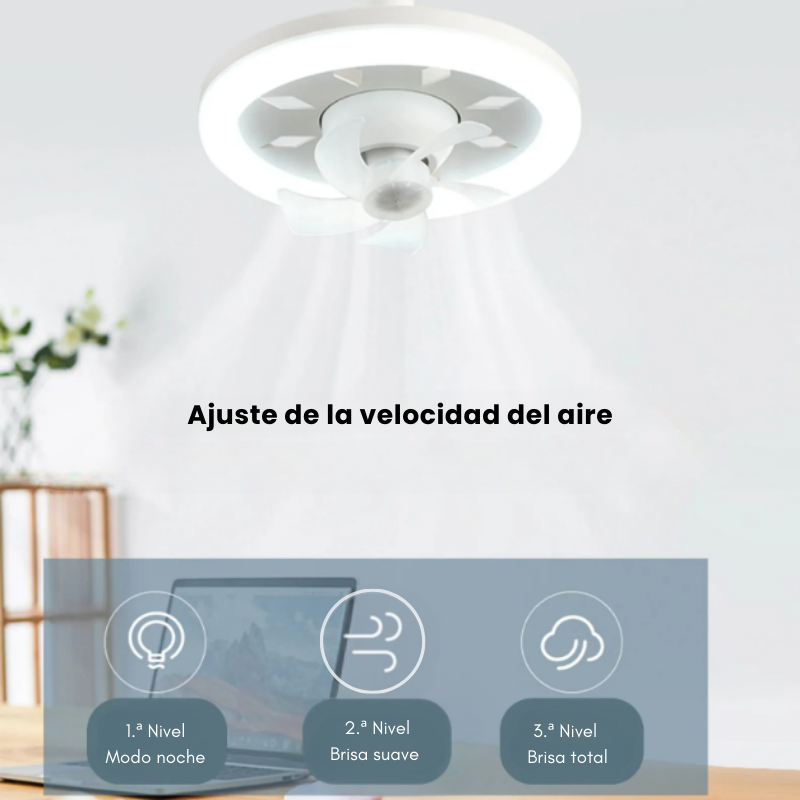 LightFanLed™ | Lámpara Led y Ventilador