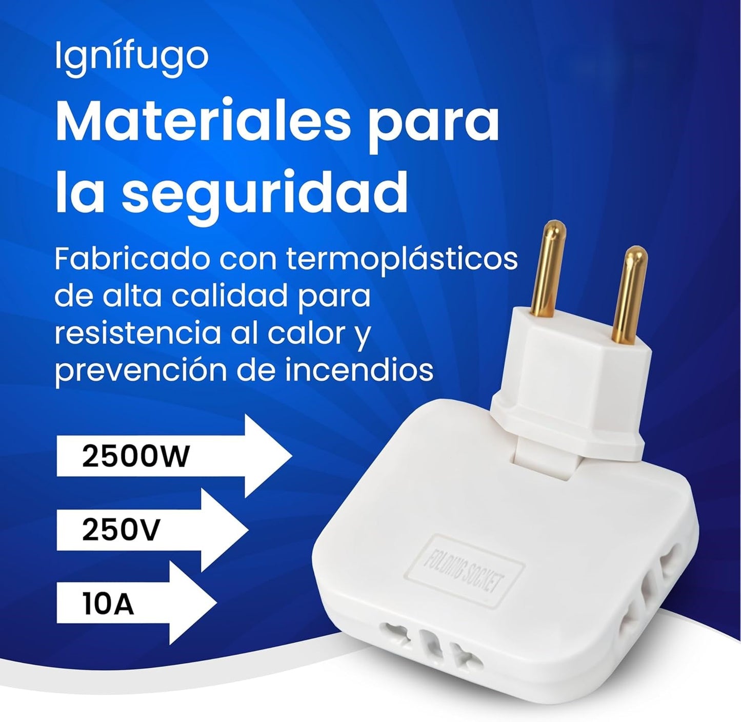 SpinVolt | Pack de Enchufes Giratorios para Espacios Reducidos