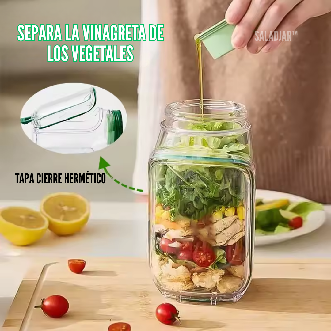 SaladJar: Tarro para ensaladas portátil