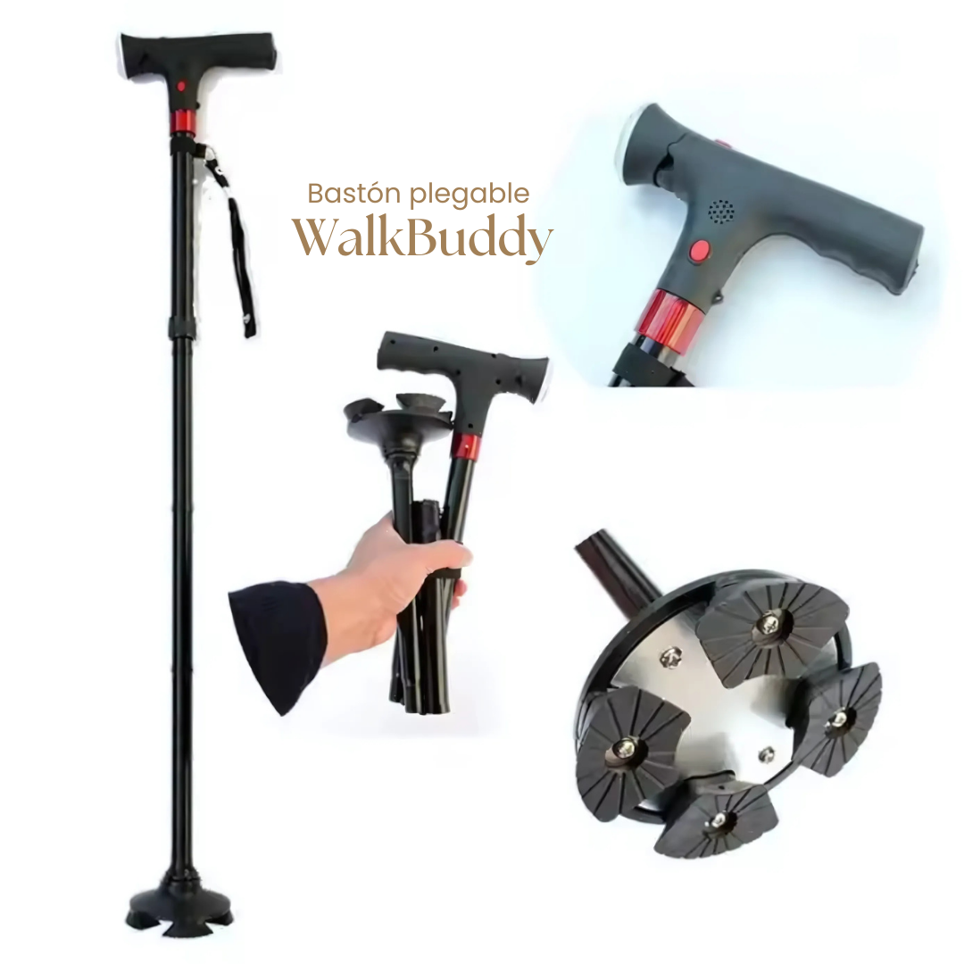 WalkBuddy: Bastón plegable multifunción