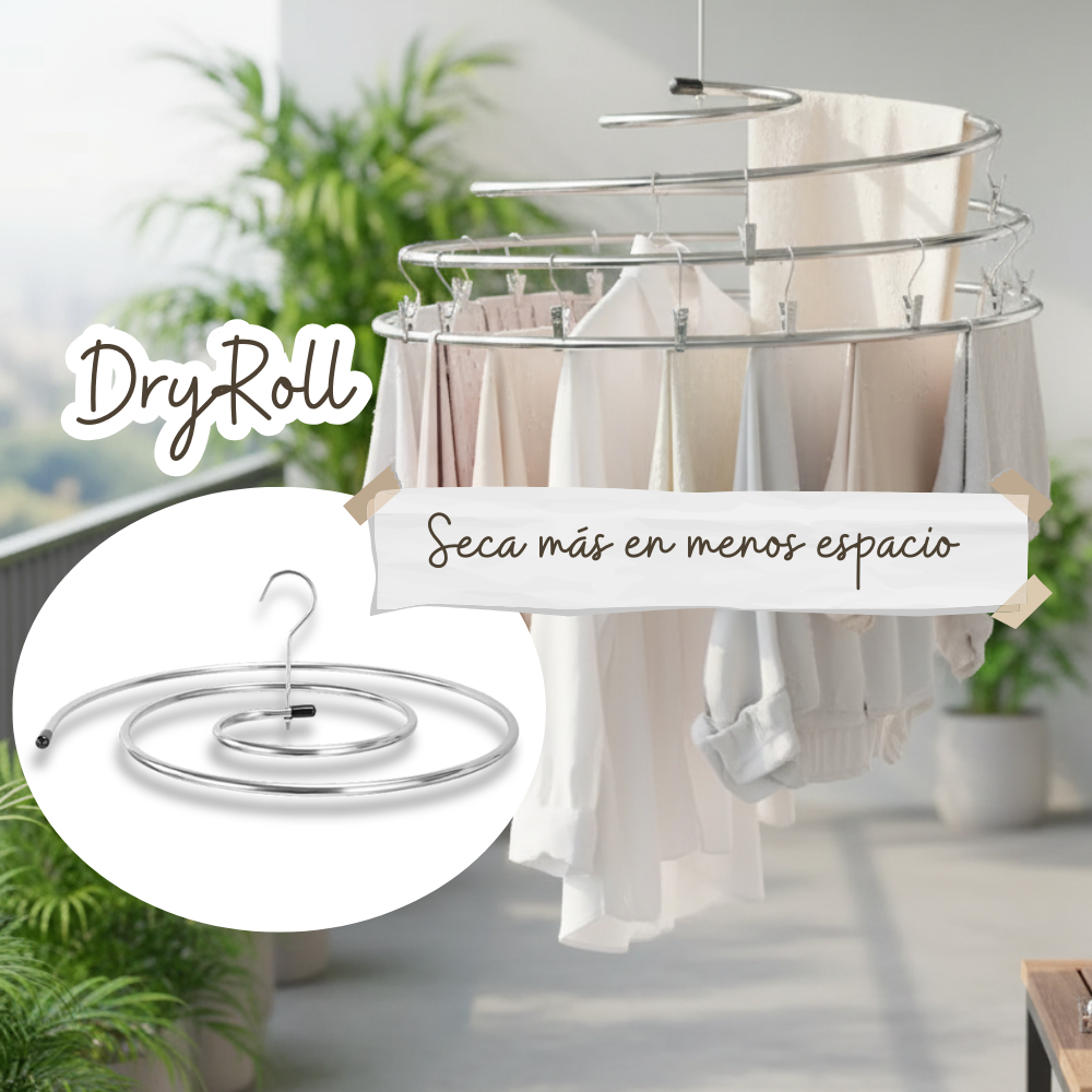 DryRoll | Tendedero en espiral de secado eficiente
