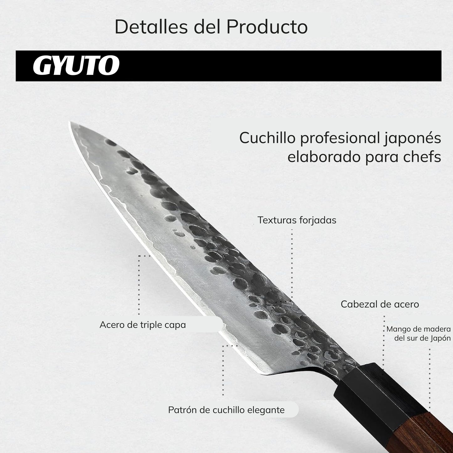 Gyuto | Cuchillo japonés de cocina profesional
