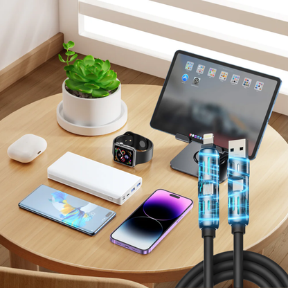 MagicBolt: Cable de carga ultrarápida 4 en 1
