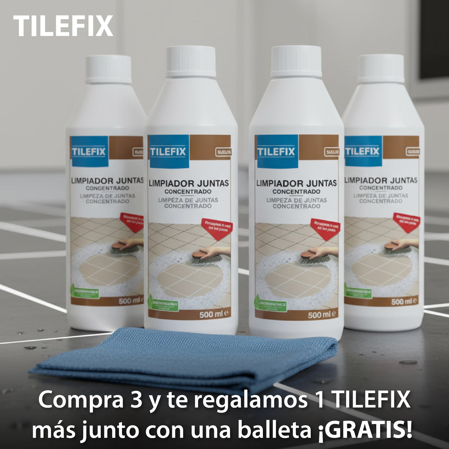 TileFix | Limpiador instantáneo de juntas para paredes y suelos